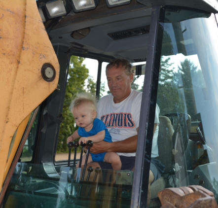 Mickey with grandson Thatcher